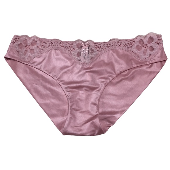 NWT VICTORIA’S SECRET 32D & XSMALL BRA & CHEEKINI DREAM ANGELS SATIN & LACE TRIM - Picture 6 of 9